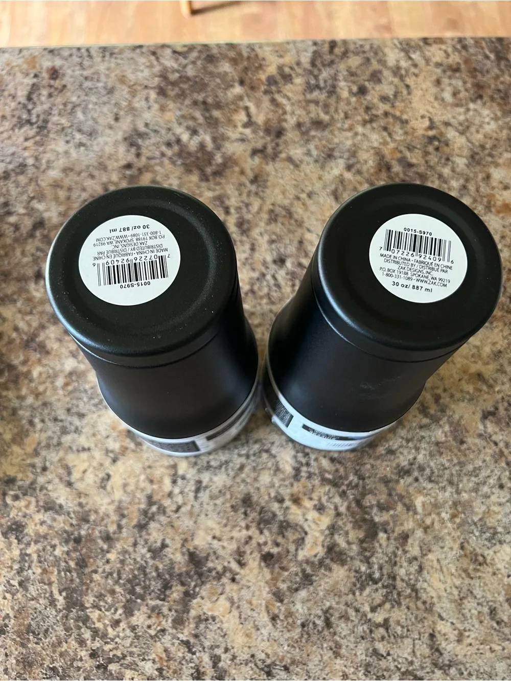 zak! 30oz Insulated Tumbler - Matte Black (Set of 2)